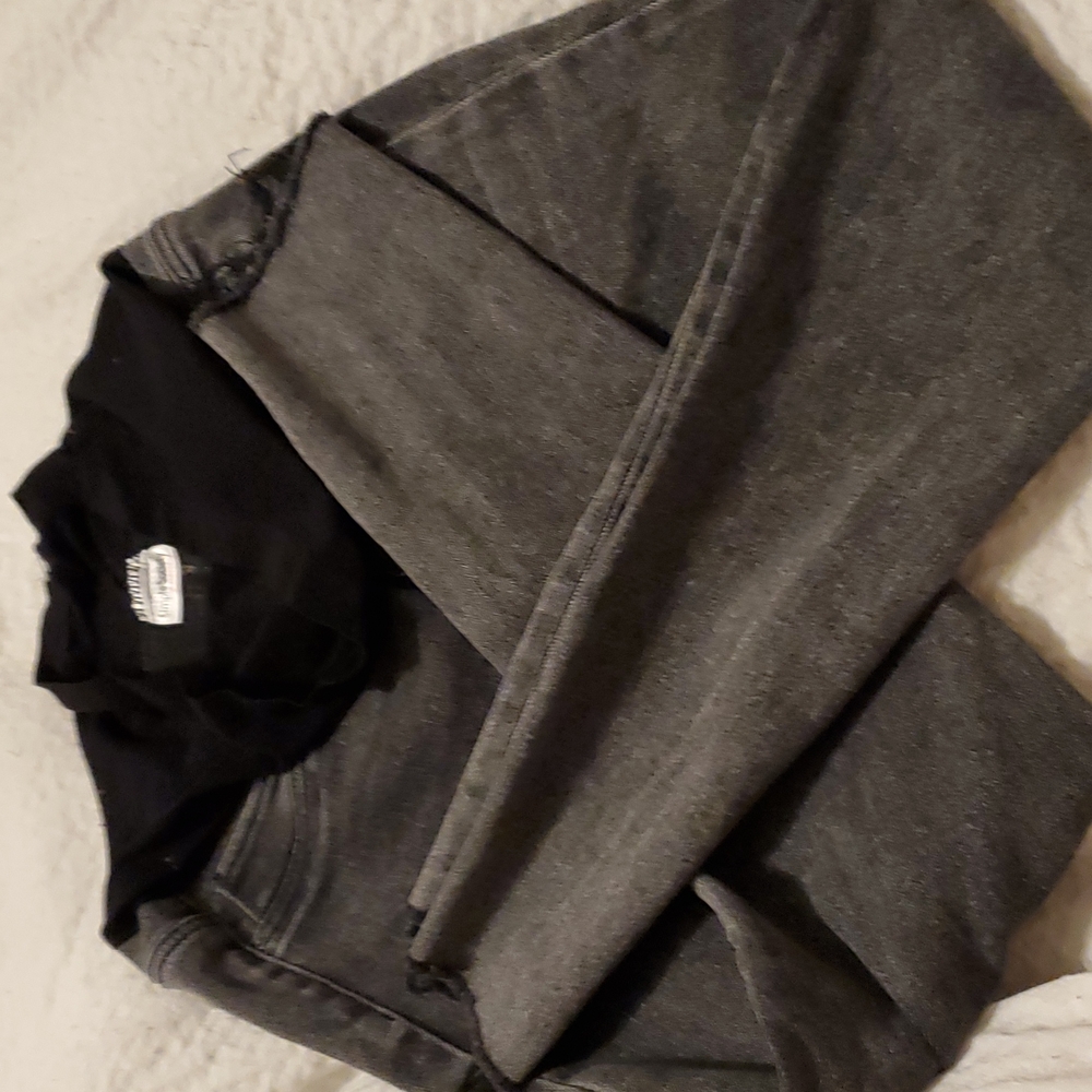 Black acid wash maternity jeans